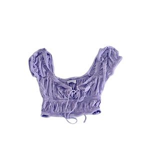 Urban Outfitters lavender sweetheart crop top
